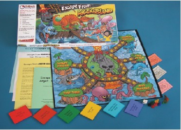 Escape From Anger Island Board Game 2006 Franklin Learning Systems